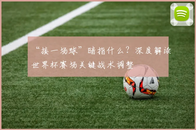 “接一场球”暗指什么？深度解读世界杯赛场关键战术调整